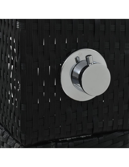 Doccia da Giardino in Polyrattan e WPC