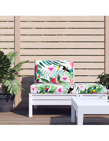 Cuscini per Pallet 2 pz Multicolore in Tessuto Oxford