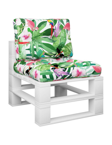 Cuscini per Pallet 2 pz Multicolori in Tessuto