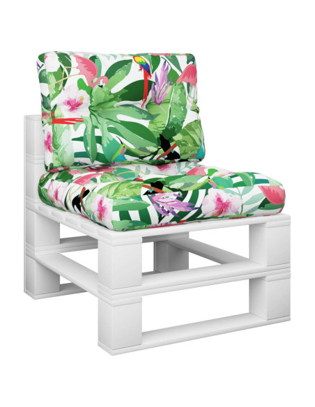 Cuscini per Pallet 2 pz Multicolori in Tessuto