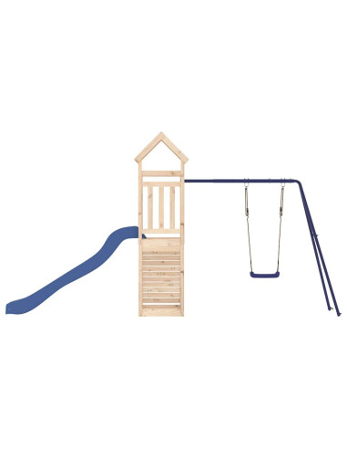 Set da Gioco da Esterno in Legno Massello di Pino