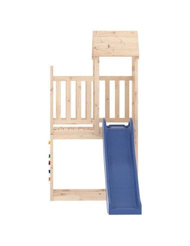 Set da Gioco da Esterno in Legno Massello di Pino