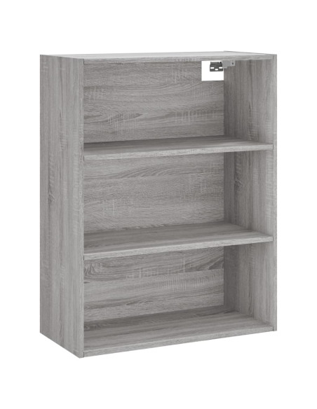 Credenza Grigio Sonoma 69,5x34x180 cm in Legno Multistrato