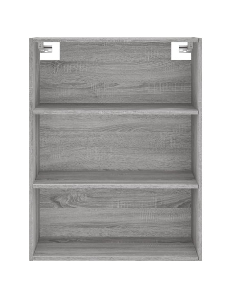 Credenza Grigio Sonoma 69,5x34x180 cm in Legno Multistrato