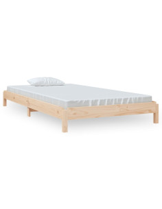 Letto Impilabile 80x200cm in Legno Massello di Pino 2