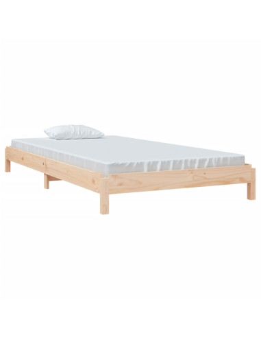 Letto Impilabile 80x200cm in Legno Massello di Pino