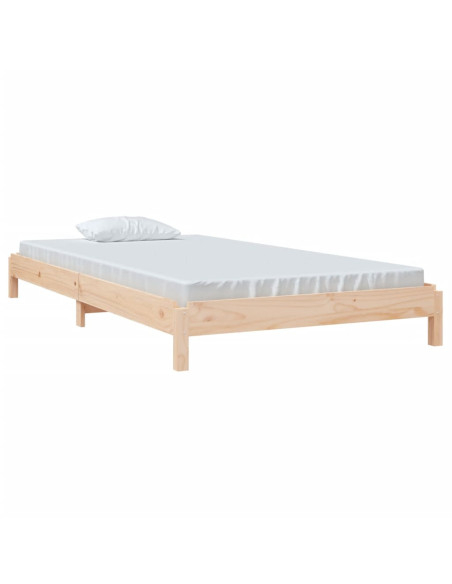 Letto Impilabile 80x200cm in Legno Massello di Pino
