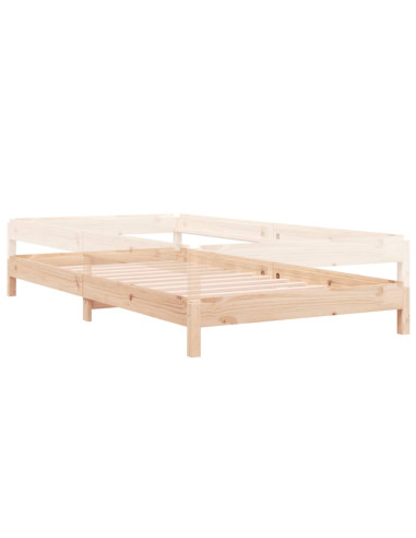 Letto Impilabile 80x200cm in Legno Massello di Pino