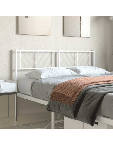 Testiera di Ricambio in Metallo Bianco 120 cm