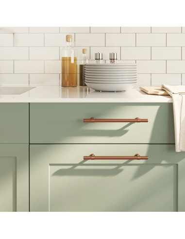 Maniglie per Mobili 10pz Bronzo 160mm in Acciaio Inox
