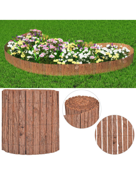 Recinzione in Corteccia 1000x30 cm