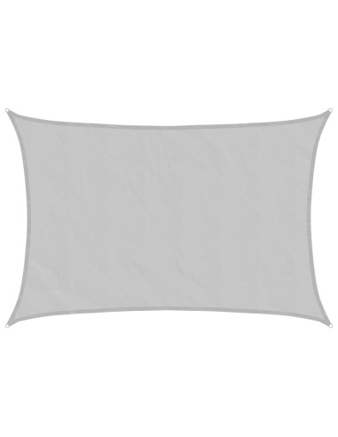 Vela Parasole Grigio Chiaro 2,5x2 m 100% Poliestere Oxford