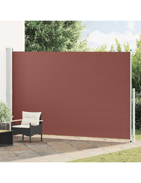 Tenda Laterale Retrattile per Patio 220x500 cm Marrone