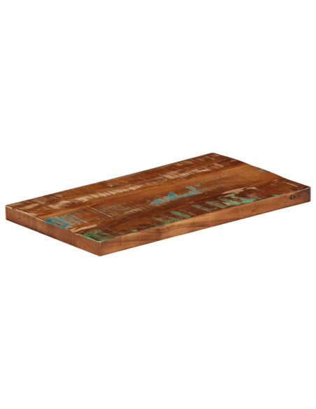 Piano Tavolo 60x40x3,8 cm Rettangolare in Massello di Recupero