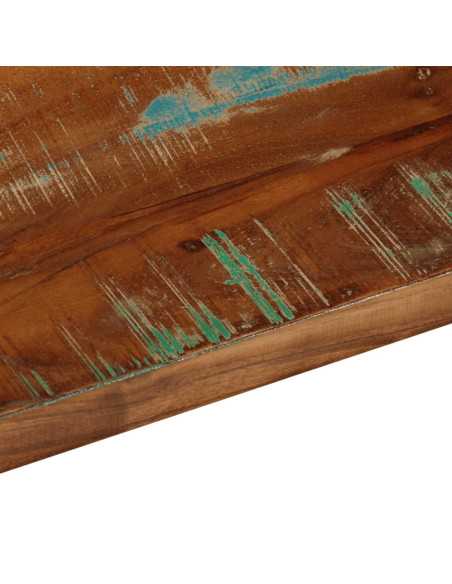 Piano Tavolo 40x30x3,8 cm Rettangolare in Massello di Recupero