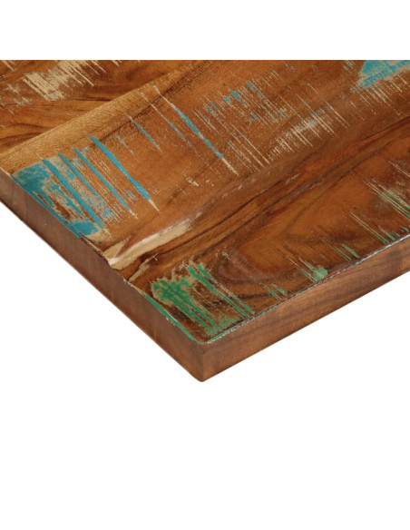 Piano Tavolo 60x20x3,8 cm Rettangolare in Massello di Recupero