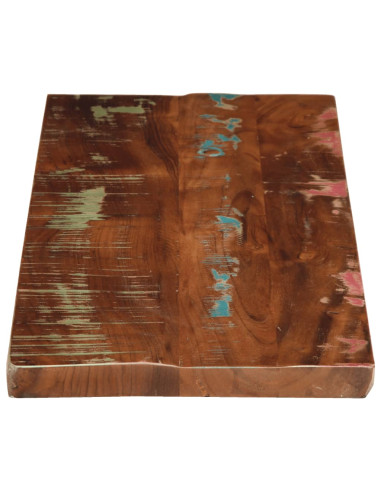 Piano Tavolo 70x30x3,8 cm Rettangolare in Massello di Recupero