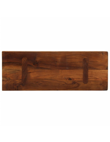 Piano Tavolo 70x30x3,8 cm Rettangolare in Massello di Recupero