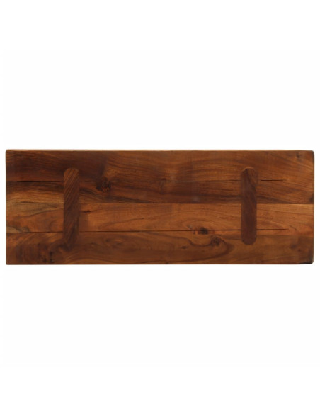 Piano Tavolo 70x30x3,8 cm Rettangolare in Massello di Recupero