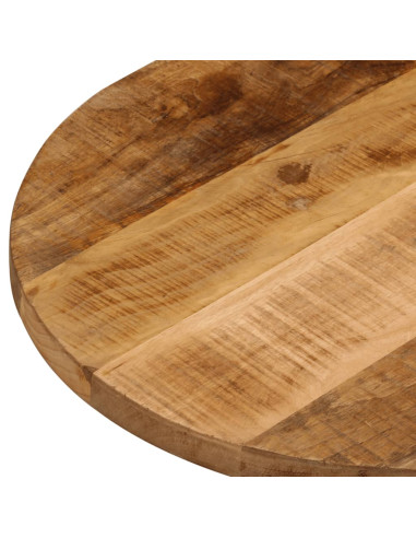 Piano Tavolo 100x50x2,5 cm Ovale Legno Massello Grezzo di Mango
