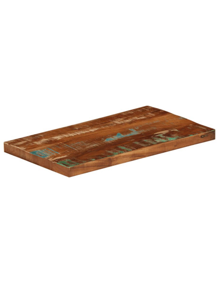 Piano Tavolo 50x40x3,8 cm Rettangolare in Massello di Recupero