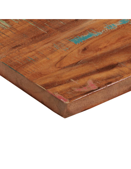 Piano Tavolo 80x30x3,8 cm Rettangolare in Massello di Recupero