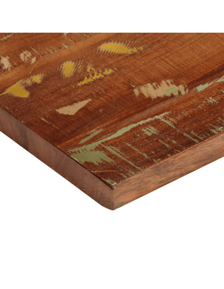 Piano Tavolo 100x40x3,8 cm Rettangolare in Massello di Recupero