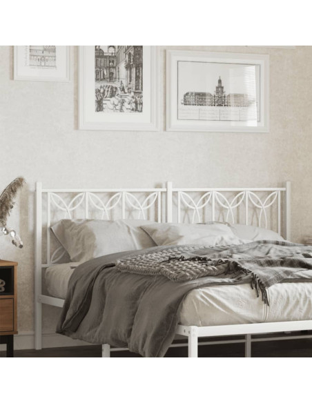 Testiera di Ricambio in Metallo Bianco 150 cm