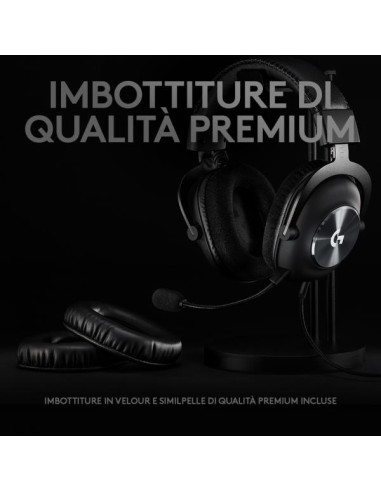 Logitech G PRO x Cuffia Gaming Cablata con Microfono Blue VO!CE, DTS Headphone:X 7.1 e Driver PRO-G da 50 mm, 7.1 Surround Pensa