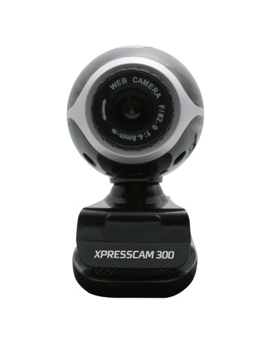NGS Xpresscam300 webcam 8 MP 1920 x 1080 Pixel USB 2.0 Nero, Argento