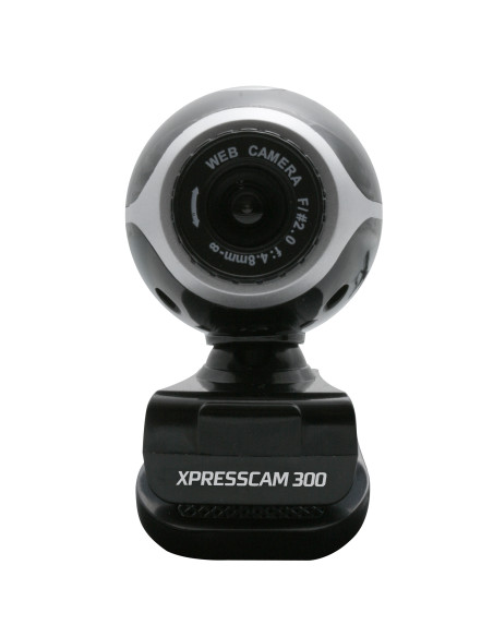 NGS Xpresscam300 webcam 8 MP 1920 x 1080 Pixel USB 2.0 Nero, Argento