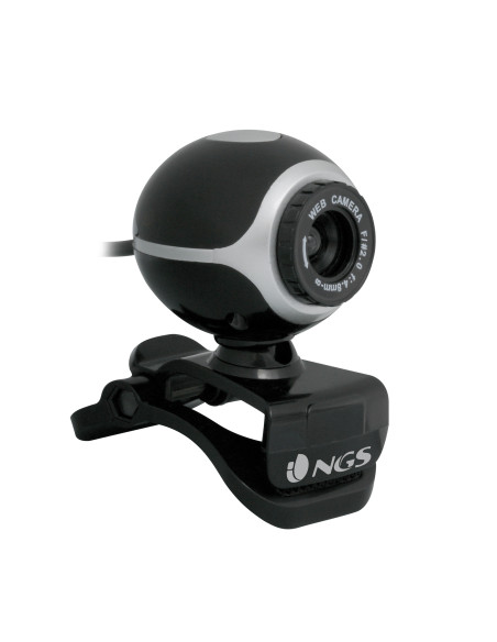 NGS Xpresscam300 webcam 8 MP 1920 x 1080 Pixel USB 2.0 Nero, Argento
