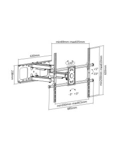 Link Accessori LKBR45 Supporto TV a parete 2,54 m (100") Nero 2