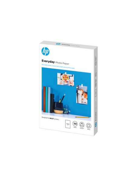 HP Carta fotografica Everyday, lucida, 200 g/m2, 10" x 15" (101 x 152 mm), 100 fogli