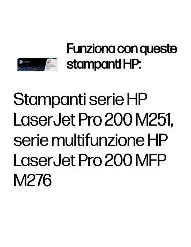 HP Cartuccia Toner originale magenta LaserJet 131A