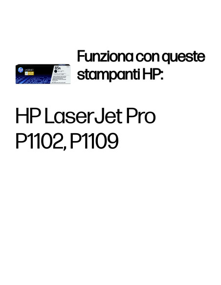 HP Cartuccia Toner originale nero LaserJet 85A