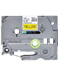 Brother TZE631S nastro per etichettatrice Nero su giallo TZe 2