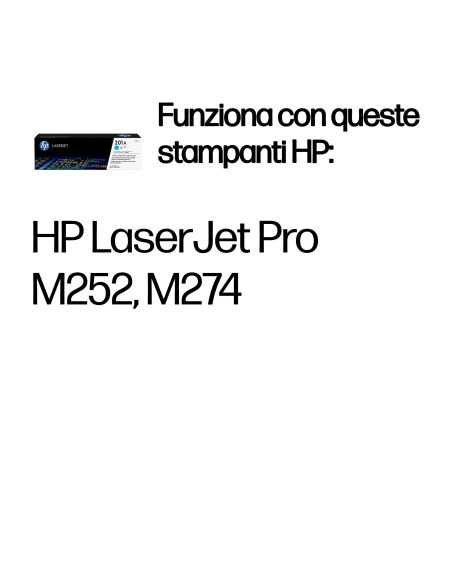 HP Cartuccia Toner ciano originale LaserJet 201A