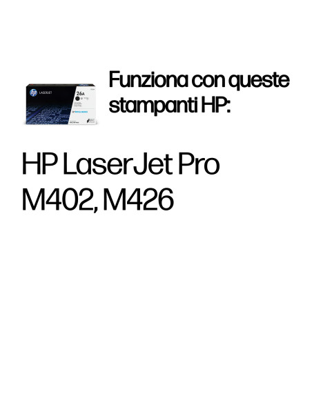 HP Cartuccia Toner originale nero LaserJet 26A