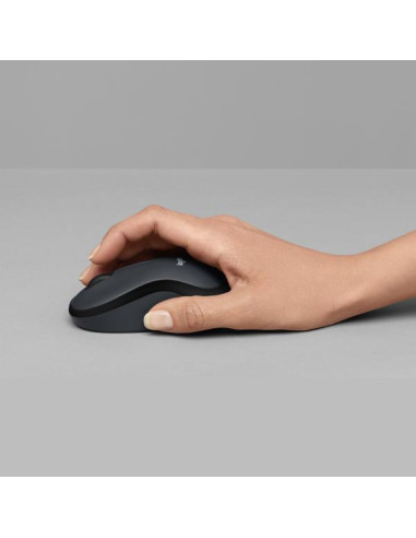 Logitech M220 SILENT Mouse Wireless, 2,4 GHz con Ricevitore USB, Tracciamento Ottico 1000 DPI, Durata Batteria di 18 Mesi, Ambid