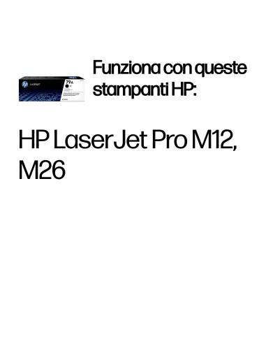 HP Cartuccia toner nero originale LaserJet 79A