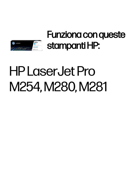 HP Cartuccia toner ciano originale LaserJet 203A