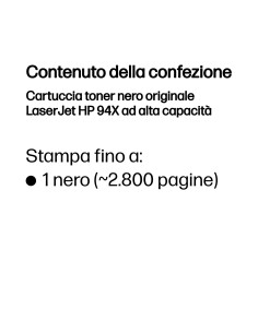 HP Cartuccia toner nero originale LaserJet 94X ad alta capacità 2