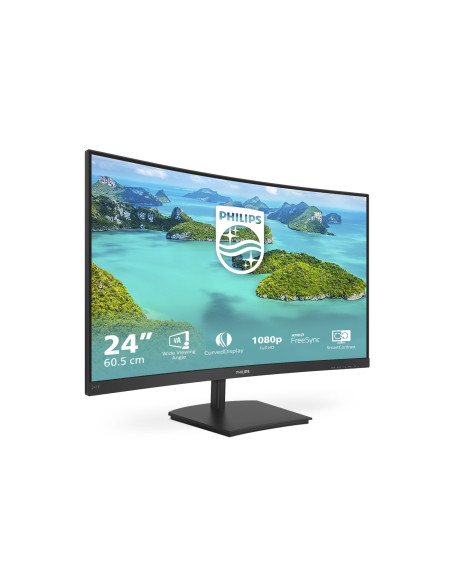 Philips E Line 241E1SCA/00 Monitor PC 59,9 cm (23.6") 1920 x 1080 Pixel Full HD LCD Nero