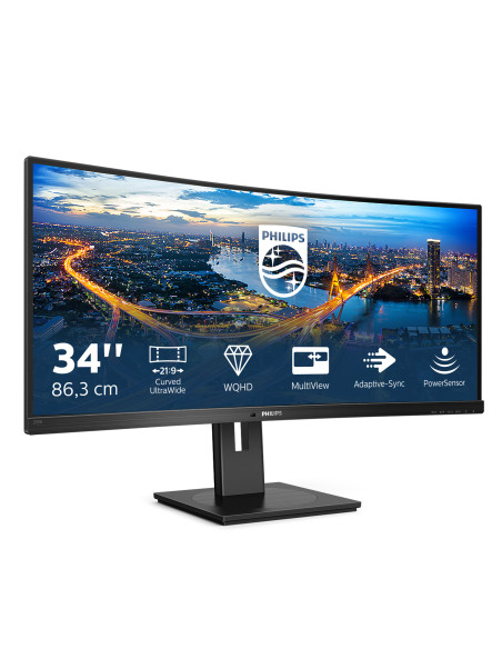 Philips B Line 345B1C/00 Monitor PC 86,4 cm (34") 3440 x 1440 Pixel Quad HD LCD Nero
