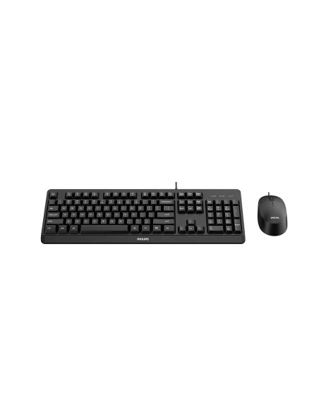 Philips Serie 2000 SPT6207BL/34 tastiera Mouse incluso Universale USB QWERTY Inglese Nero