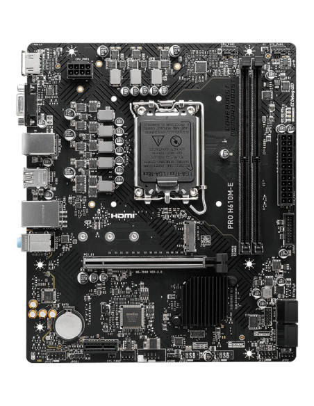 MSI PRO H610M-E scheda madre Intel H610 LGA 1700 micro ATX