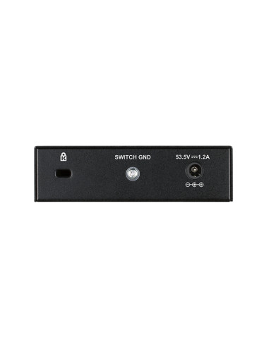D-Link DGS-1005P/E switch di rete Non gestito Gigabit Ethernet (10/100/1000) Supporto Power over Ethernet (PoE) Nero