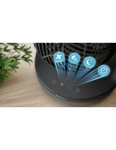 Philips Serie 3000 Ventilatore da tavolo CX3050/01, Flusso d'aria 738 m³/h, Ultra silenzioso 23db 2