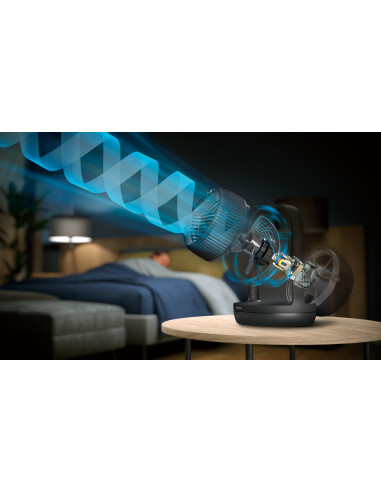 Philips Serie 3000 Ventilatore da tavolo CX3050/01, Flusso d'aria 738 m³/h, Ultra silenzioso 23db